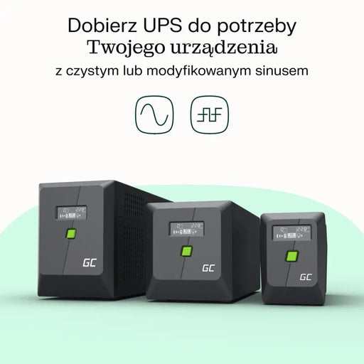 Green Cell uninterruptible power supply (UPS) Line-Interactive 0.75 kVA 480 W 4 AC outlet(s) - UPSZSI-UPS<<<Emergency