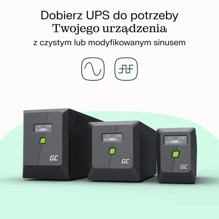 Green Cell uninterruptible power supply (UPS) Line-Interactive 1.5 kVA 900 W 4 AC outlet(s) - UPSZSI-UPS<<<Emergency