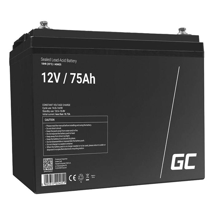 Green Cell AGM25 UPS battery Sealed Lead Acid (VRLA) 12 V 75 Ah