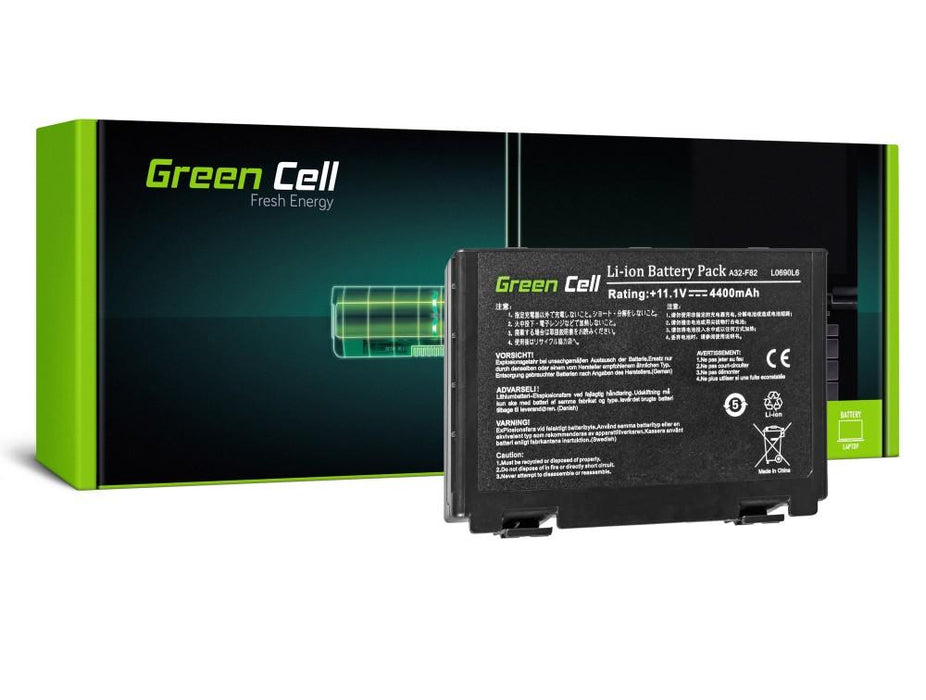 GREEN CELL laptop battery, Asus K40 K50 K50AB K50C K51 K51AC K60 K70 X70 X5DC, 10.8V, 4400mAh