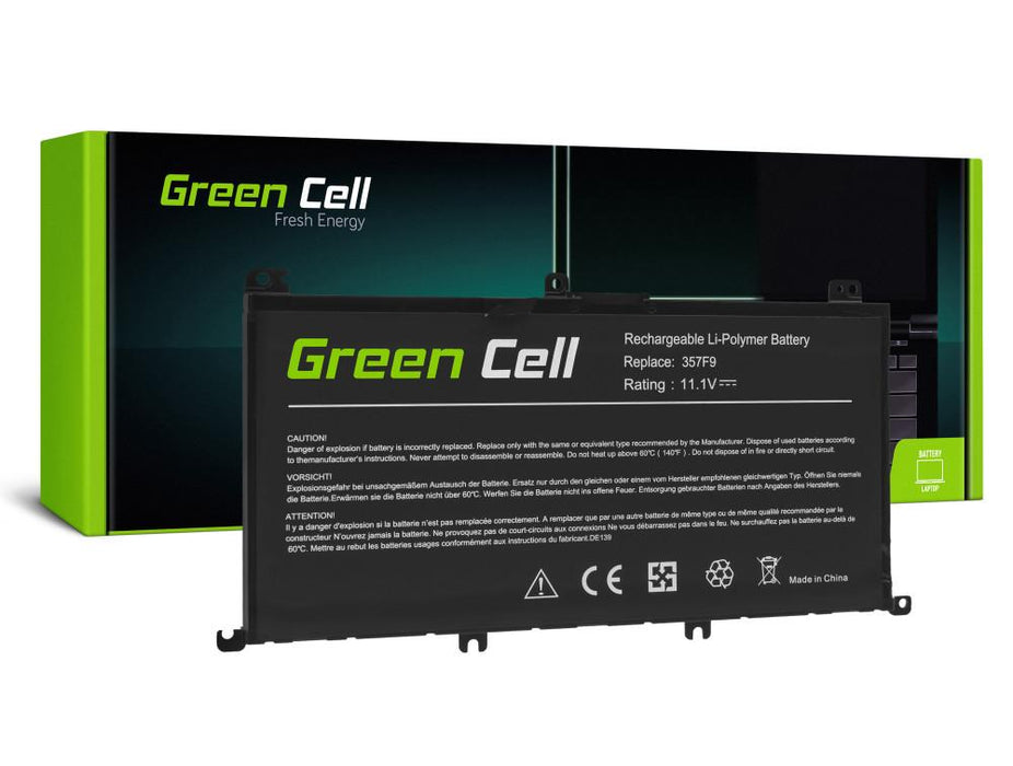 Laptop battery GREEN CELL, Dell Inspiron 15 5576 5577 7557 7559 7566 7567 357F9 11.1V 4200mAh