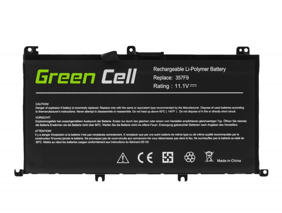 Laptop battery GREEN CELL, Dell Inspiron 15 5576 5577 7557 7559 7566 7567 357F9 11.1V 4200mAh