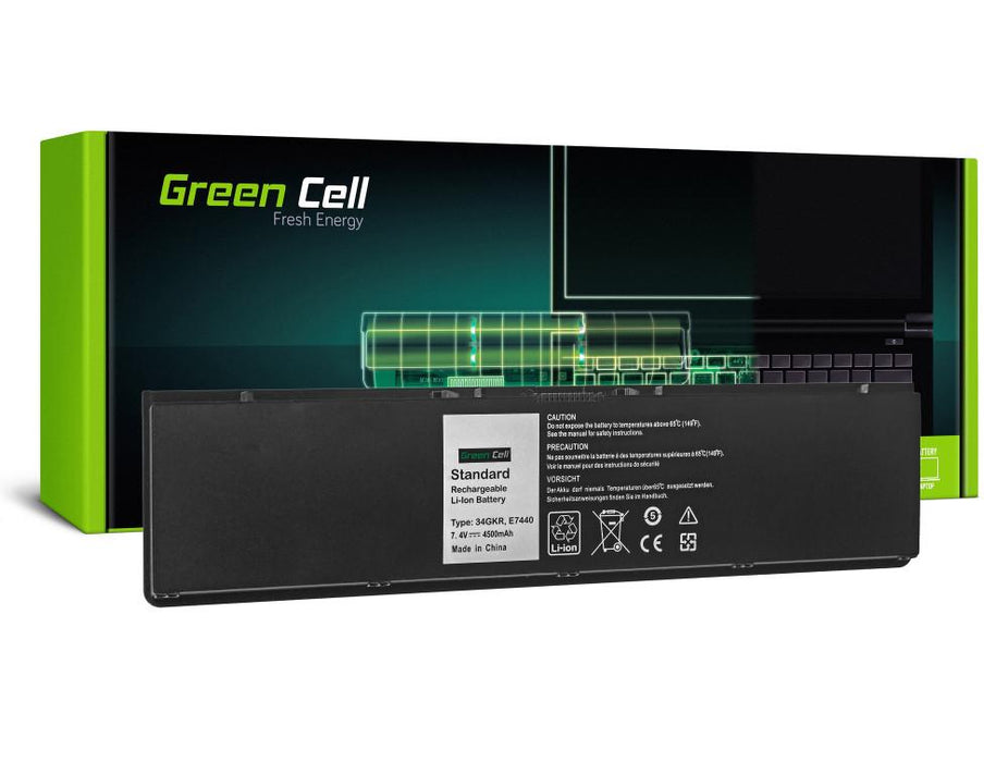 Laptop Battery DELL Latitude E7440 E7450 34GKR 3RNFD PFXCR 7.2V 4500mAh GREEN CELL