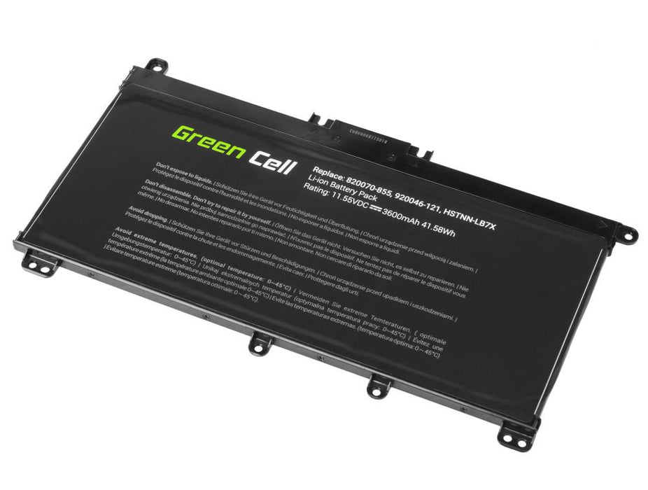 Laptop battery GREEN CELL, HP Pavilion 14 15 15T 15Z 17 17Z / 11.55V 3400mAh GREEN CELL