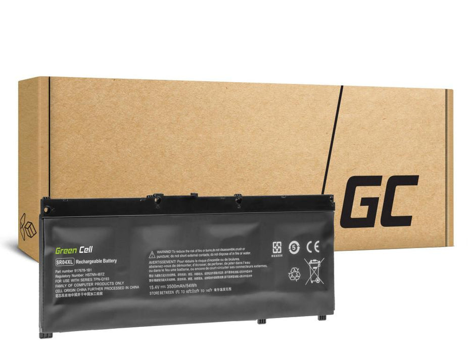 HP Omen 15-ce000ng Laptop Battery; Pavilion 15-CE015DX SR04XL LiPo 15.4V 3500mAh GREEN CELL