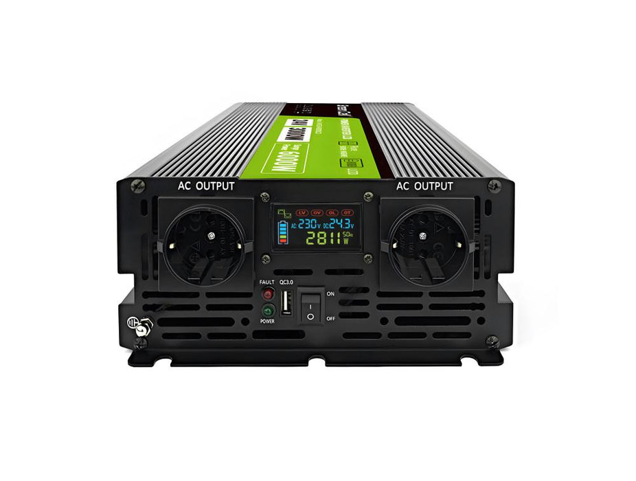 Inverter GREEN CELL, 24/220V, DC/AC, 3000W/6000W, pure sine wave