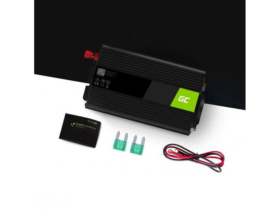 Inverter UPS GREEN CELL, 12V, 300W/600W, Pure Sine Wave
