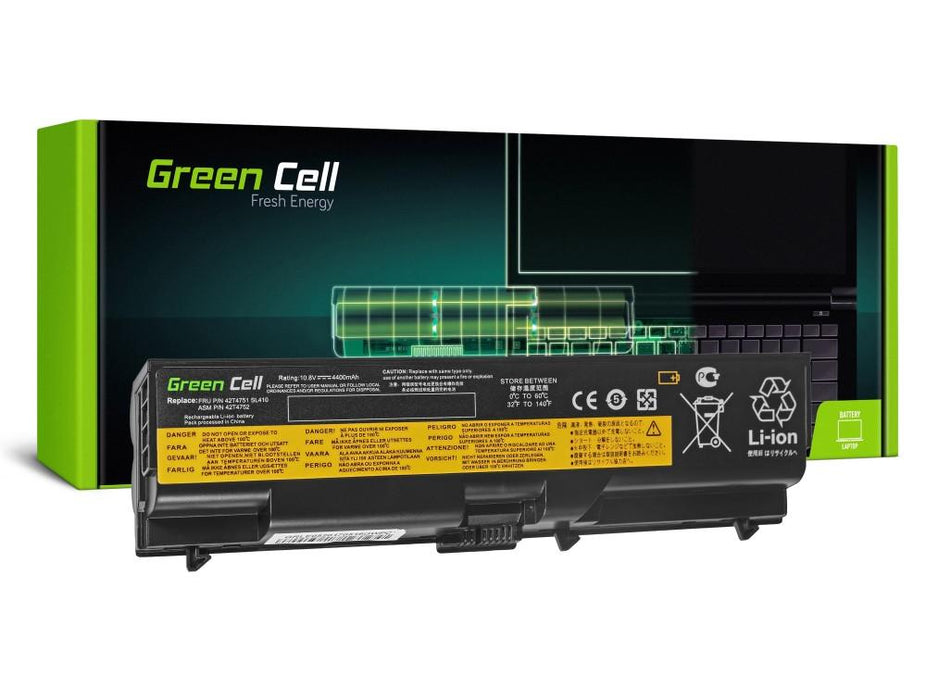 Battery for laptop GREEN CELL, IBM Lenovo ThinkPad T410 T420 T510 T520 W510 Edge 14 15 E525, 10.8V, 4400mAh