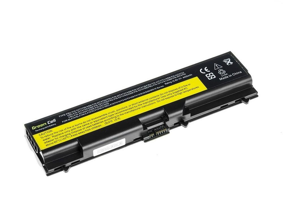 Battery for laptop GREEN CELL, IBM Lenovo ThinkPad T410 T420 T510 T520 W510 Edge 14 15 E525, 10.8V, 4400mAh