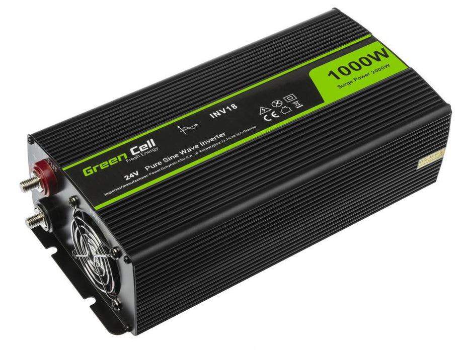 Inverter GREEN CELL 24V/1000W pure sine wave