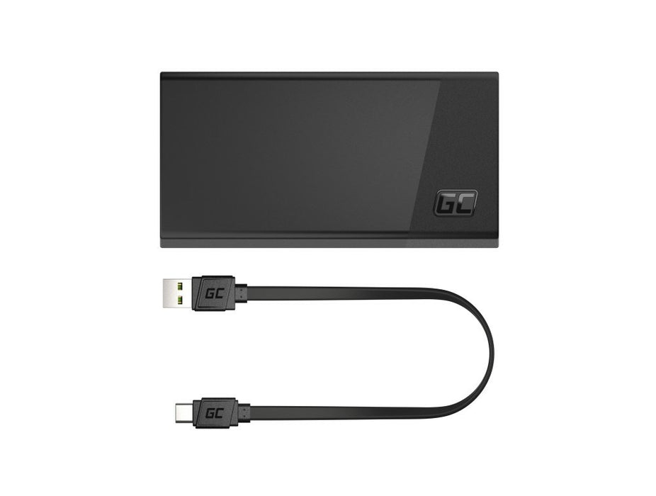 Power Bank Green Cell, PBGC03S, PowerPlay 20000mAh, 22.5W (czarny)