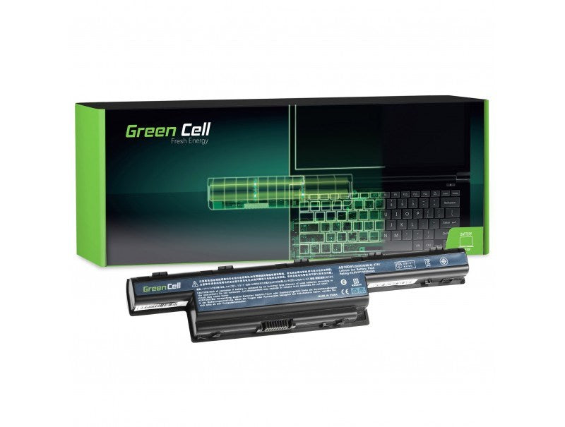 Laptop battery GREEN CELL, Acer Aspire 5733 5741 5742 5742G 5750G E1-571 TravelMate 5740 5742 AS10D31, 11.1V, 6600mAh