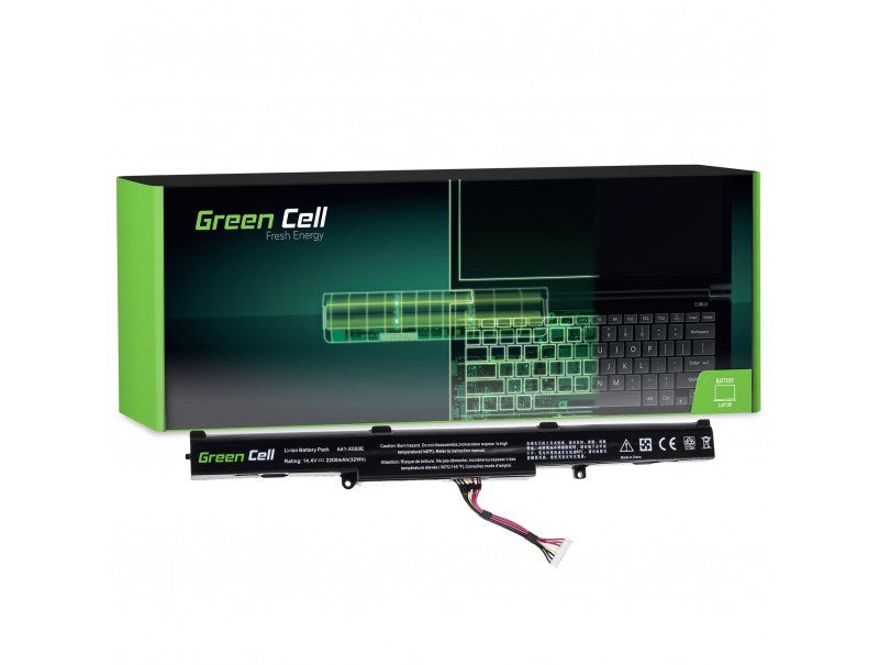 Battery for laptop GREEN CELL, Asus A41-X550E F550 F750 K550 K750 R510 R750 X550 X750, 14.4V, 2200mAh
