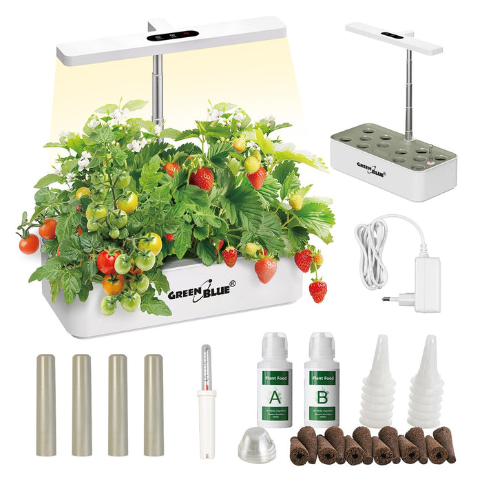 GreenBlue Intelligent Indoor Plant Growing System, SMART pot, 4L capacity, for 12 plants, full spectrum LEDs, GB133