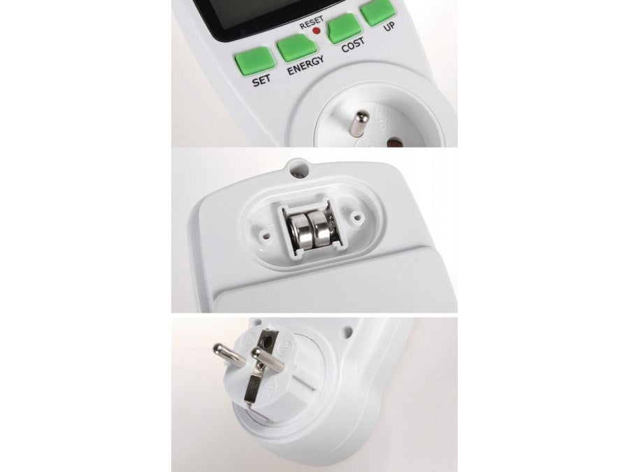 Greenblue GB202 wattmeter White 0 - 9999 W Built-in display LCD