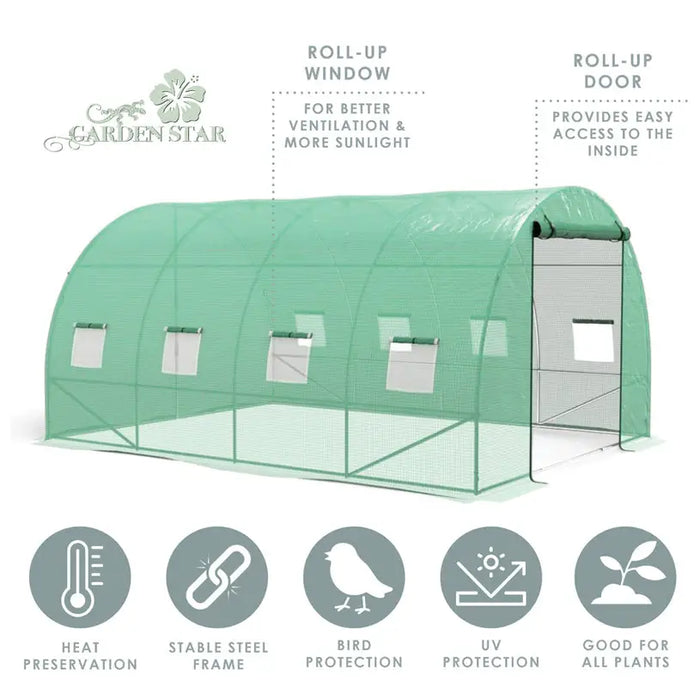 GREENHOUSE 400X250X200CM GARDEN STAR HD-8258 - Оранжерии<<<Оранжерии и аксесоари за разсад<<<Градина<<<Praktiker