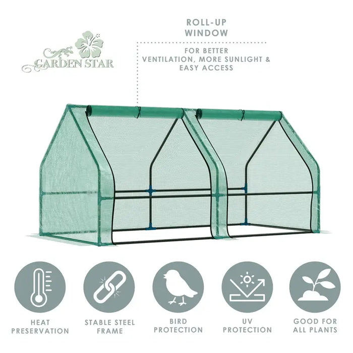 GREENHOUSE 90X90X180CM GARDEN STAR HD-243 - Оранжерии<<<Оранжерии и аксесоари за