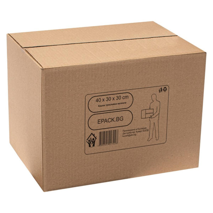 CARTON 40/30/30 THREE-LAYER CORRUGATED GREENWA