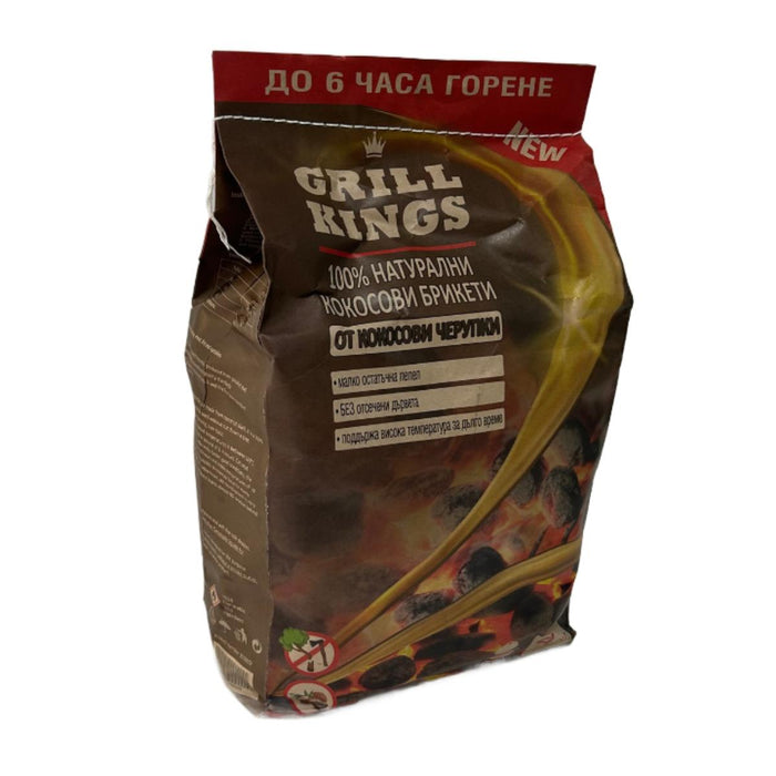 COCONUT BRIQUETTES 4KG GRILL KINGS