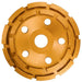 GRINDING DISC DOUBLE ROW DIAMOND MTX 125x22.23 - Дискове за ъглошлайфи<<<Консумативи за