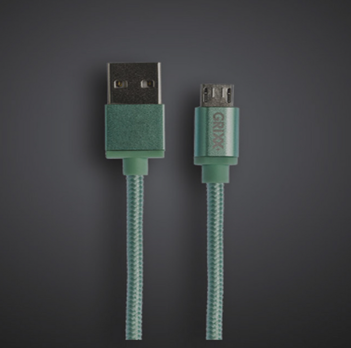 GRIXX Micro USB cable 1m Green
