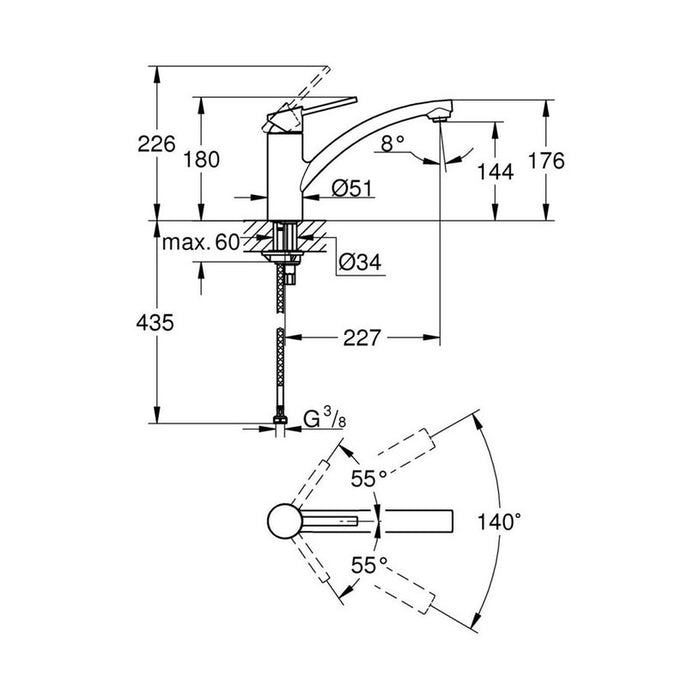 GROHE SWIFT NEW KITCHEN FAUCET
