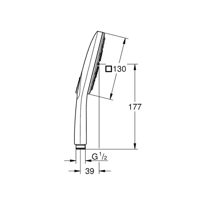 SHOWER HEAD GROHE VITALIO SMACT CUBE 130