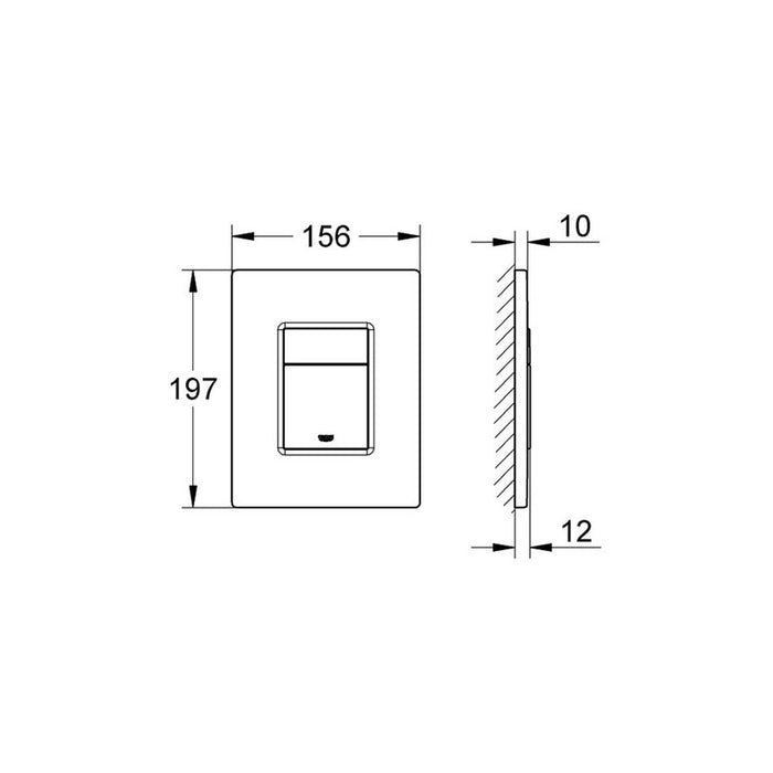 GROHE EVEN COVER STRUCTURE BUTTON