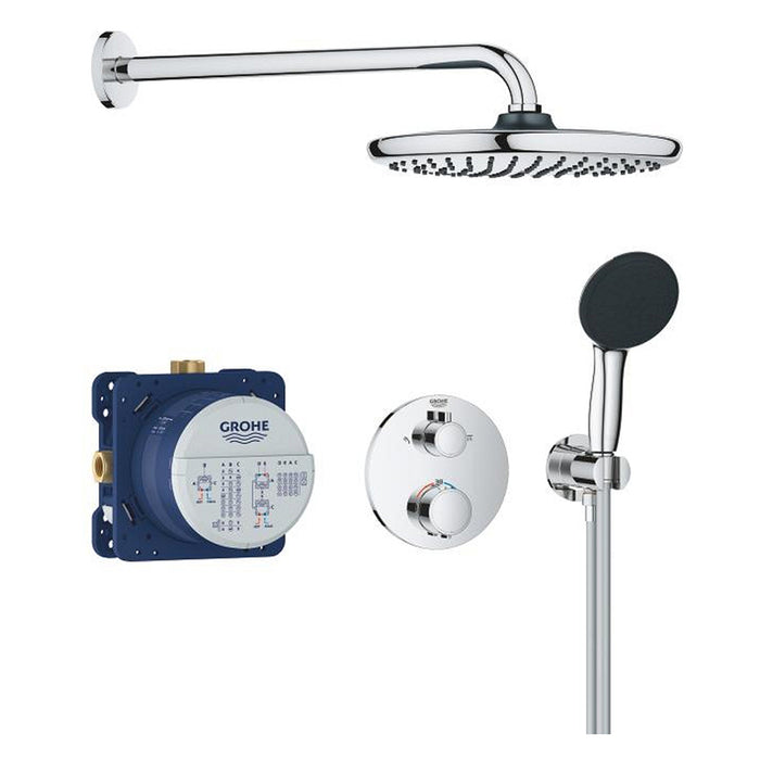 BUILT-IN SHOWER SET WITH GROHE PRECISION THERMOSTAT