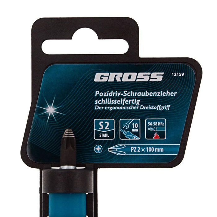 CROSS SCREWDRIVER PZ2 100MM GROSS