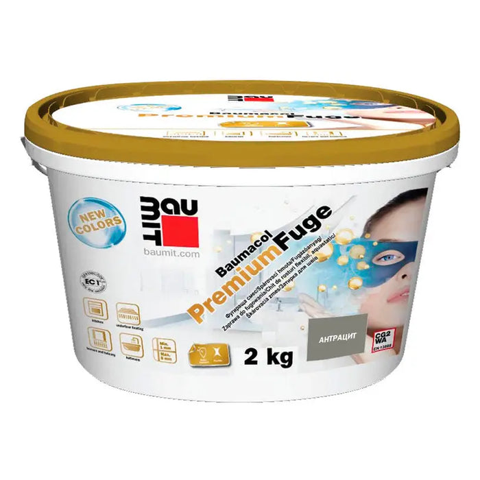 GROUTING MIXTURE BAUMACOL PREMIUM BAUMIT ANTHRACITE - Фуги<<<Лепила за плочки фуги силикони и