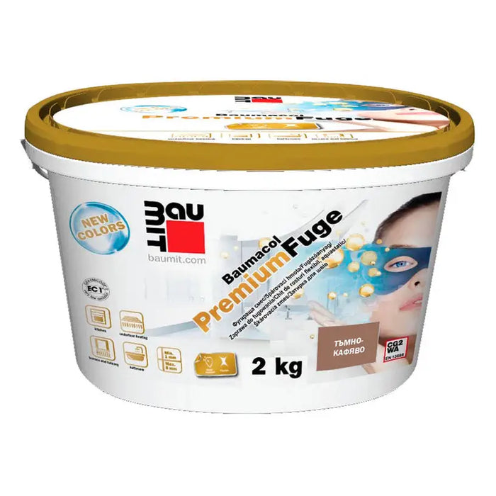 GROUTING MIXTURE BAUMACOL PREMIUM BAUMIT DARK BROWN - Фуги<<<Лепила за плочки фуги силикони и