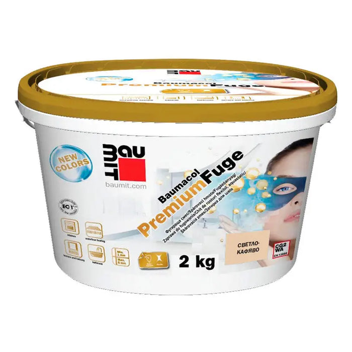 GROUTING MIXTURE BAUMACOL PREMIUM BAUMIT LIGHT BROWN - Фуги<<<Лепила за плочки фуги силикони и