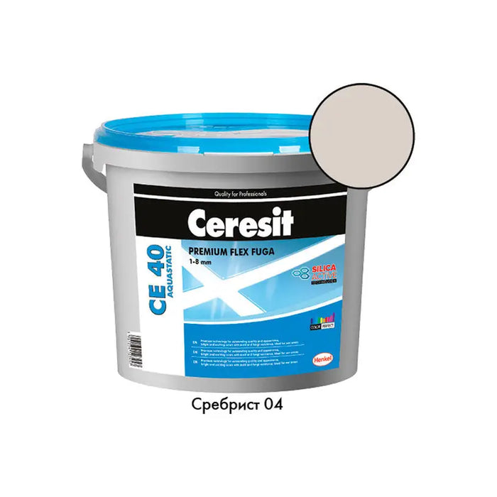 GROUTING MIXTURE CERESIT CE 40 SILVER 04 - Фуги<<<Лепила за плочки фуги силикони и