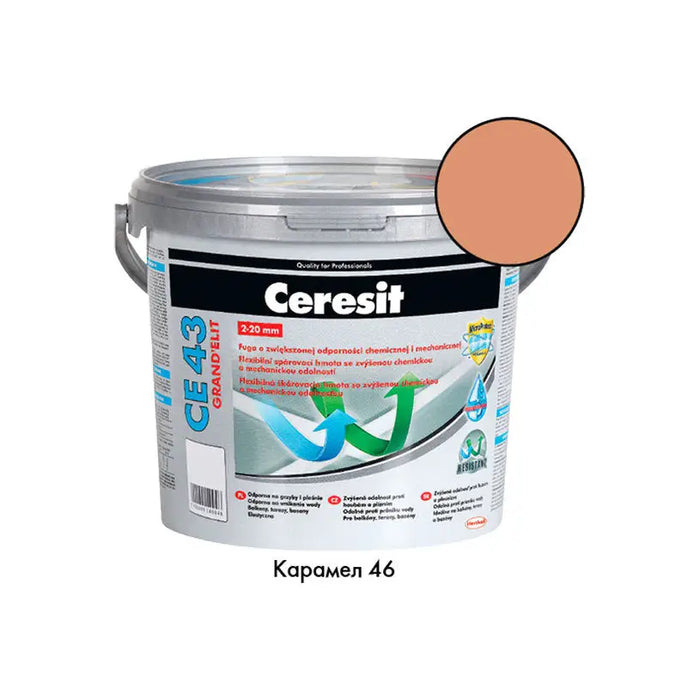 GROUTING MIXTURE CERESIT CE 43 CARAMEL 46 - Фуги<<<Лепила за плочки фуги силикони и