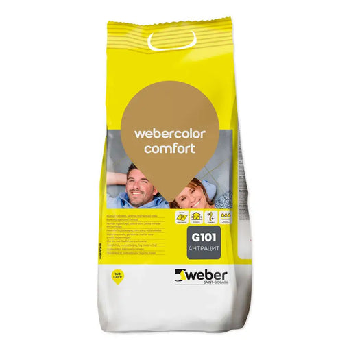 GROUTING MIXTURE FOR INTERIOR AND EXTERIOR USE WEBER COLOR COMFORT G101 ANTHRACITE - Фуги<<<Лепила за плочки фуги