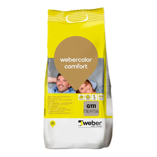 GROUTING MIXTURE FOR INTERIOR AND EXTERIOR USE WEBER COLOR COMFORT G111 PEARL - Фуги<<<Лепила за плочки фуги силикони и
