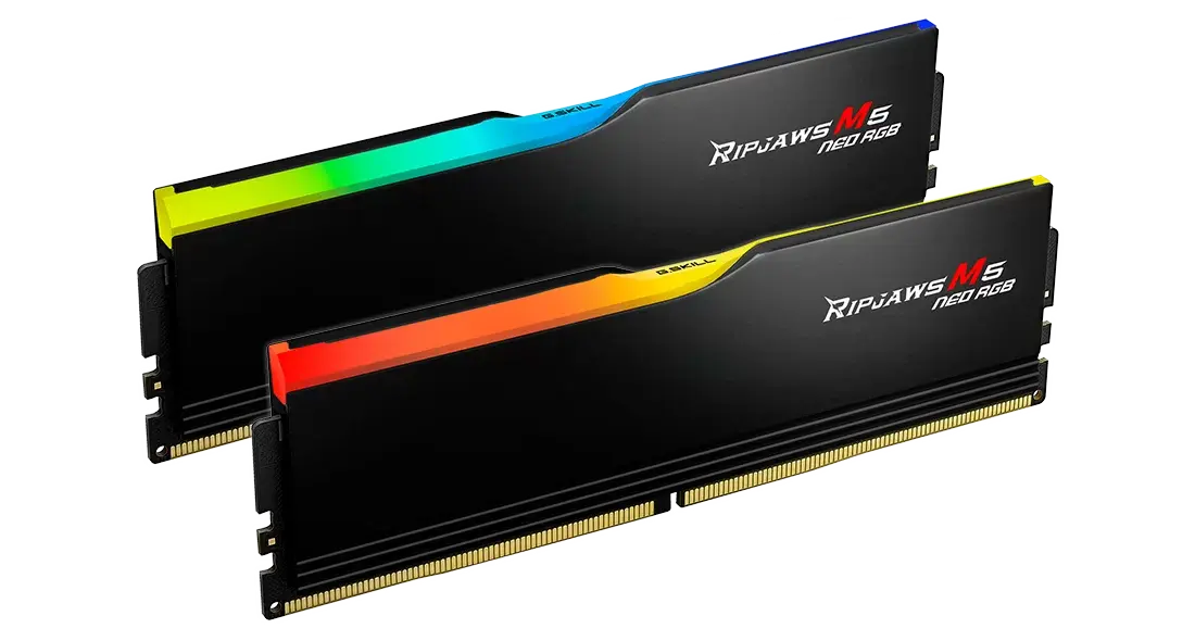 Memory G.SKILL Ripjaws M5 Neo RGB Black 64GB(2x32GB) DDR5-6000 - AMD EXPO