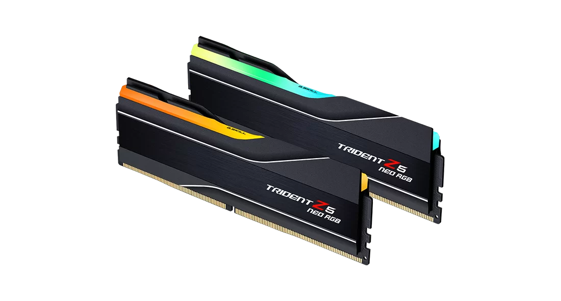 Memory G.SKILL Trident Z5 Neo RGB 32GB(2x16GB) DDR5 6400MHz F5-6400J3039G16GX2-TZ5NR - AMD EXPO