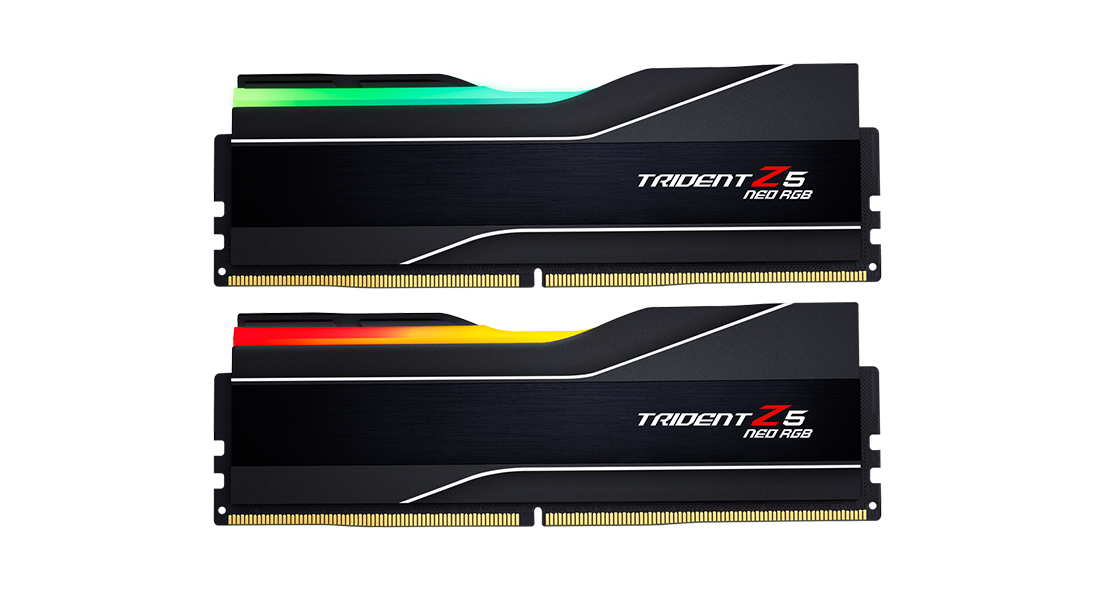 Memory G.SKILL Trident Z5 Neo RGB 32GB(2x16GB) DDR5 6400MHz F5-6400J3039G16GX2-TZ5NR - AMD EXPO