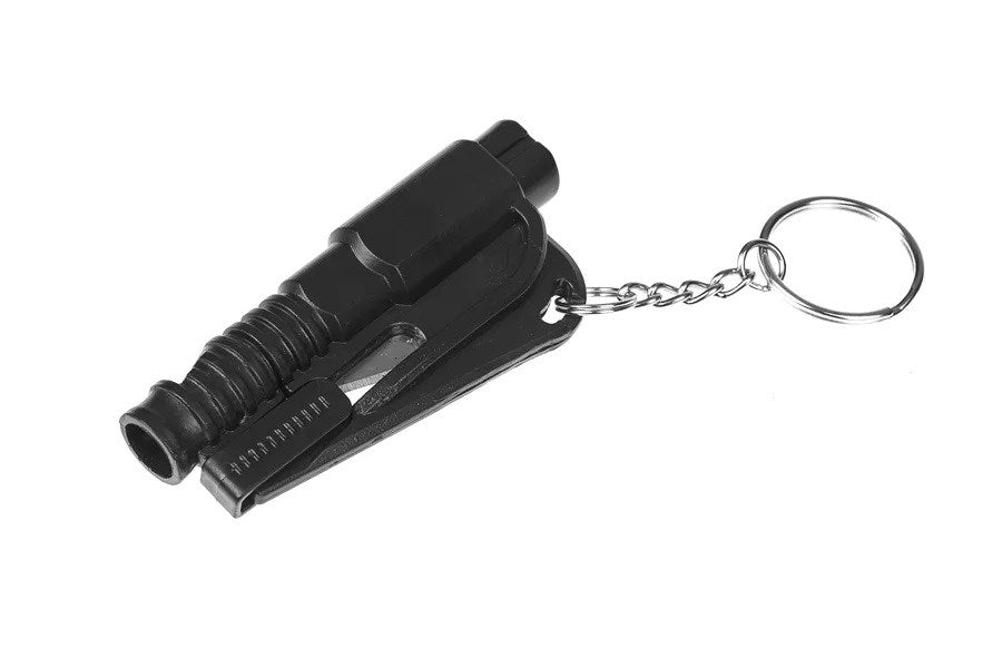 Emergency tool GUARD LIFEGUARD whistle, belt knife, glass breaker (YC-004-BL)