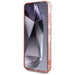 Guess 4G Background Gold Electroplated Peony Pattern MagSafe case for Samsung Galaxy S25 pink - Cell phone cases