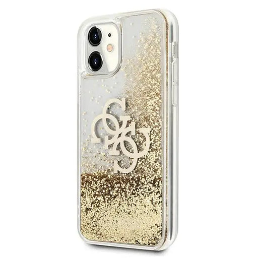Guess 4G Big Liquid Glitter case for iPhone 11 6.1’’ / Xr - gold - Cell phone cases and covers<<<HurtelXML