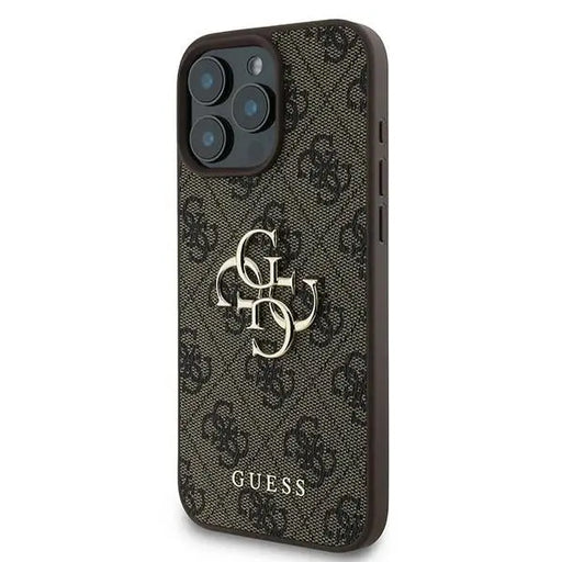 Guess 4G Big Logo Case for iPhone 16 Pro - Brown - Cell phone cases and covers<<<HurtelXML