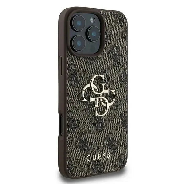 Guess 4G Big Logo Case for iPhone 16 Pro - Brown - Cell phone cases and covers<<<HurtelXML