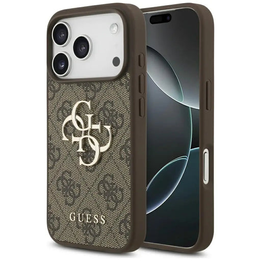 Guess 4G Big Logo Case for iPhone 17 Pro - Brown - Cell phone cases and covers<<<HurtelXML