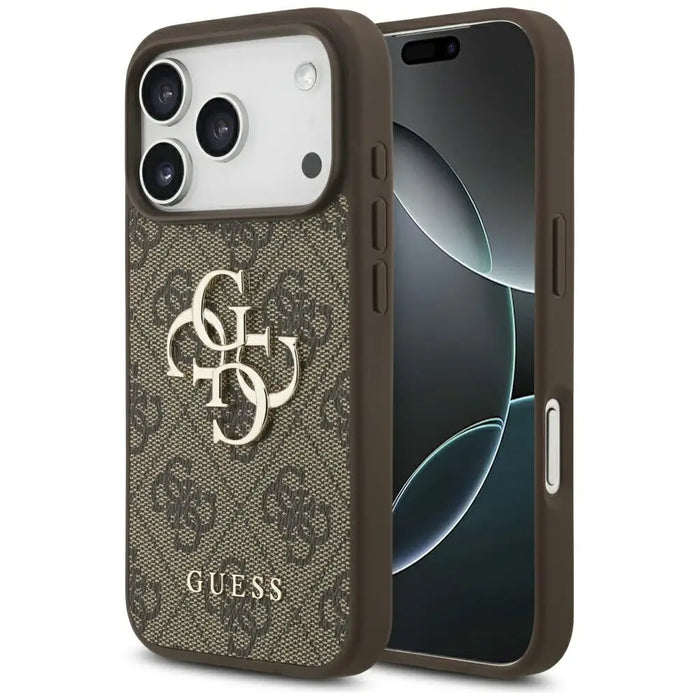 Guess 4G Big Logo Case for iPhone 17 Pro - Brown - Cell phone cases and covers<<<HurtelXML