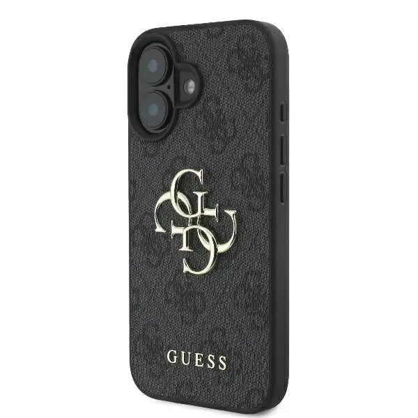 Guess 4G Big Logo iPhone 16 Case - Black - Cell phone cases and covers<<<HurtelXML