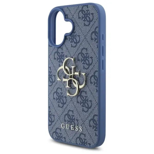Guess 4G Big Logo iPhone 16 Case - Blue - Cell phone cases and covers<<<HurtelXML