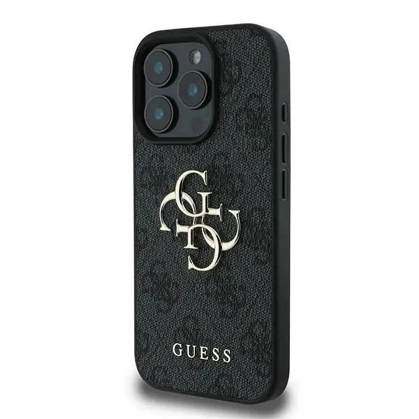 Guess 4G Big Logo iPhone 16 Pro Case - Black - Cell phone cases and covers<<<HurtelXML